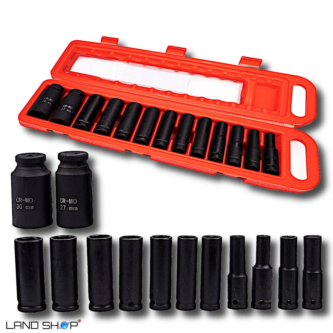 Garnitura udarnih ključev GEDORE 1/2"10-32 mm