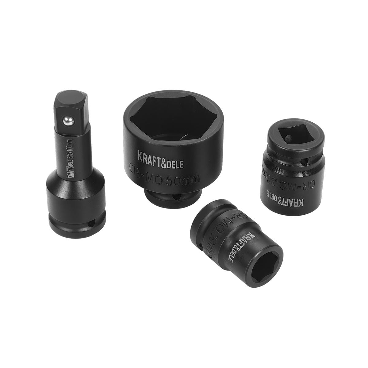 Račna + produžeci + udarne nasadne gedore 3/4" – KRAFT&DELE