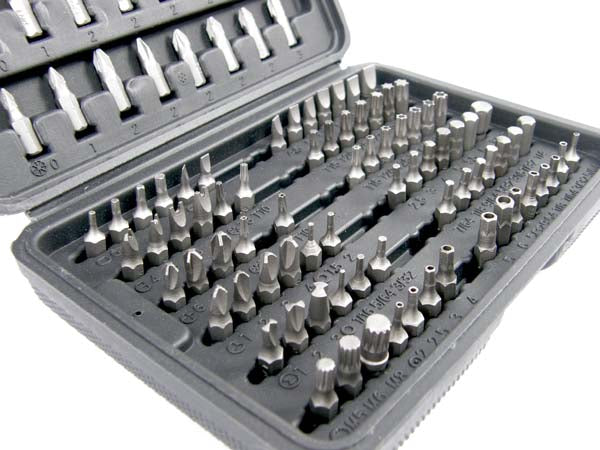 Set torx in nastavkov za izvijače - 100 elementov