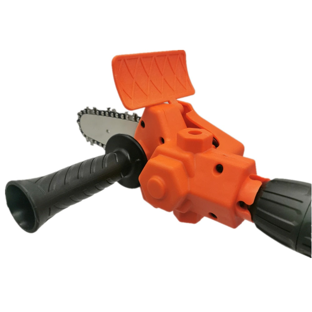 Adapter za spreminjanje vrtalnika v motorno žago