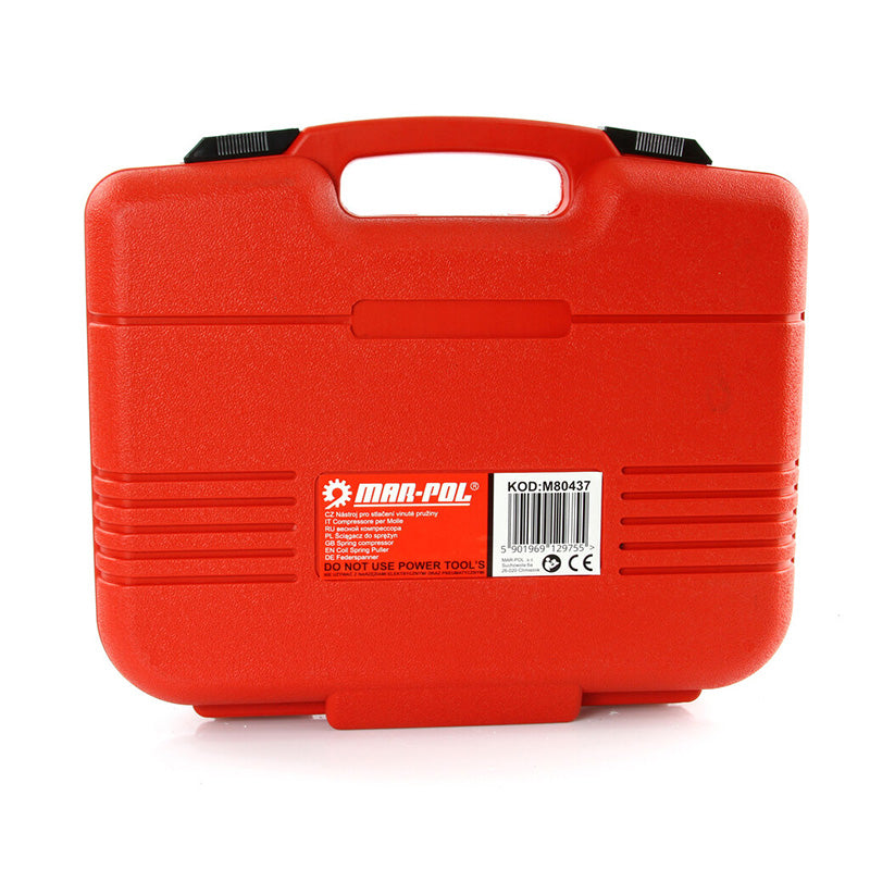 Velik nabor orodij za montažo in demontažo vzmeti in amortizerjev