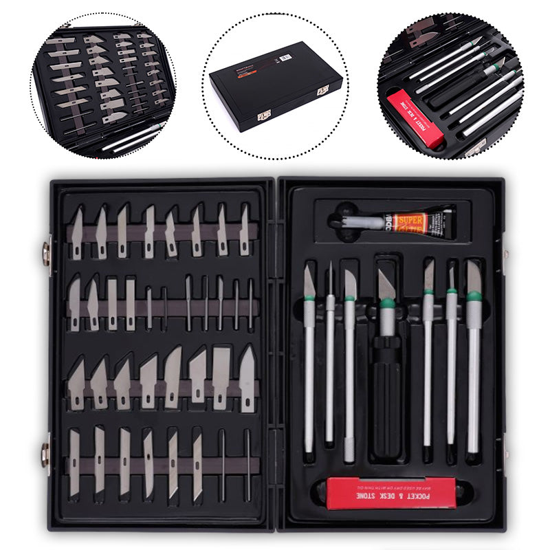 Set nožev za modeliranje kraft&dele - 56 delni