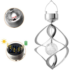 Solarna spiralna zunanja RGB svetilka