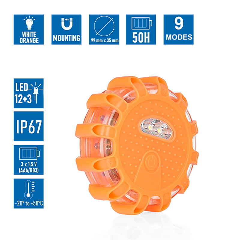 Signalna svetilka "Flara" z LED | 1+1 GRATIS