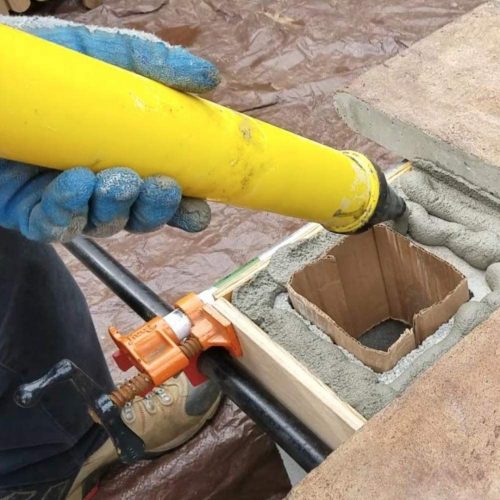 XL ročna črpalka za cement in fugiranje + 4 nastavki