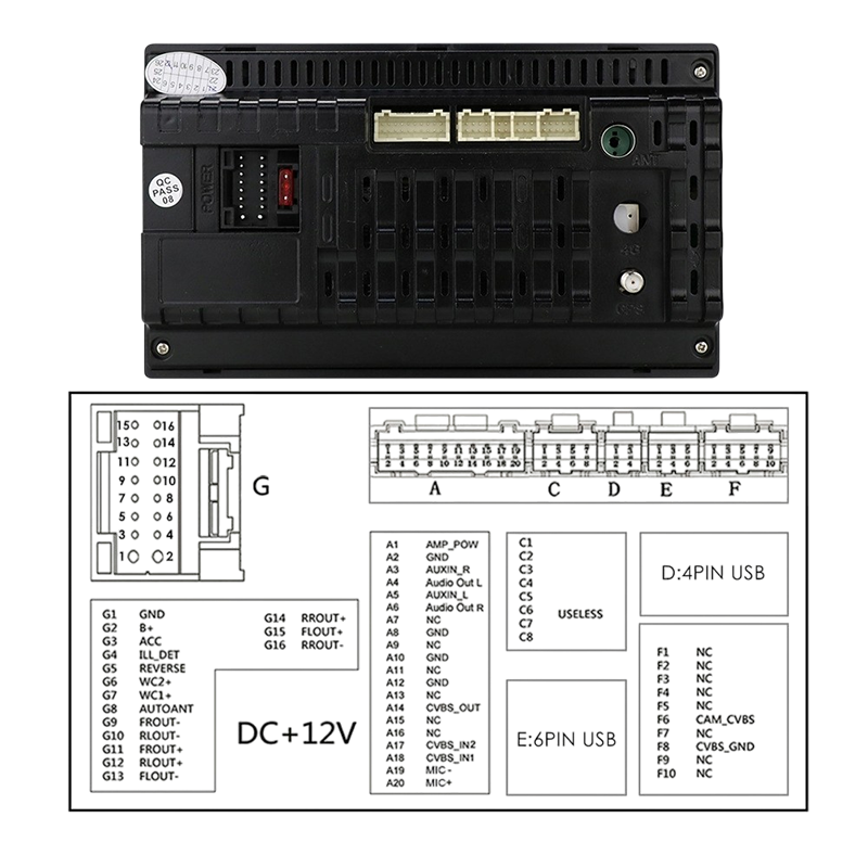 Avtoradio Android 7" z GPS-om + kamera 4x45W
