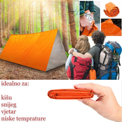 Termo vreča za spanje in preživetje v ekstremnih razmerah