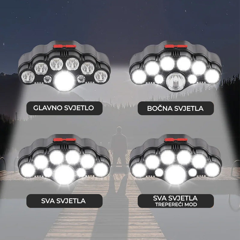 USB polnilna svetilka z 9 LED