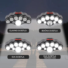 USB polnilna svetilka z 9 LED