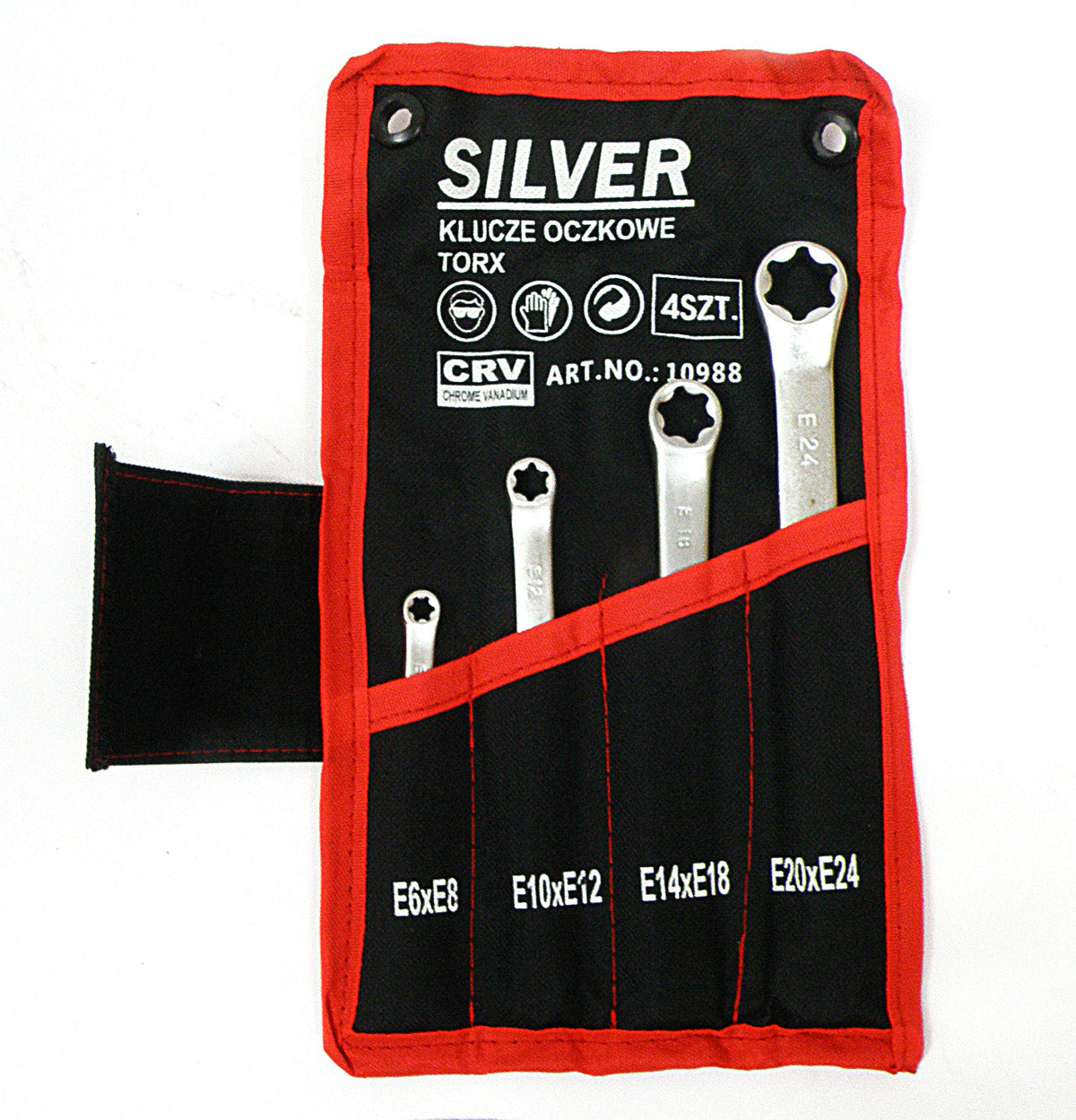 4-delni set nasadnih ključev Torx E6 - E24