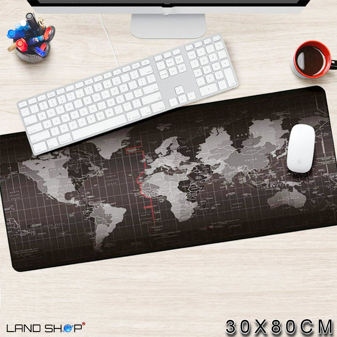 XXL podloga za miško - Zemljevid sveta 30X80CM