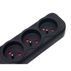 Podaljšek s 3 vtičnicami in 2 USB vhodoma