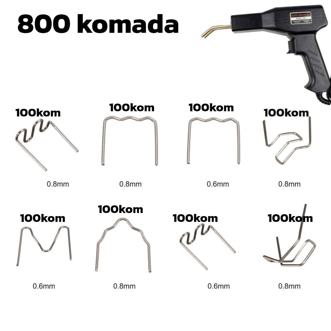 Sponke za varjenje plastike - 800 kosov - 8 oblik