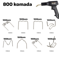Sponke za varjenje plastike - 800 kosov - 8 oblik